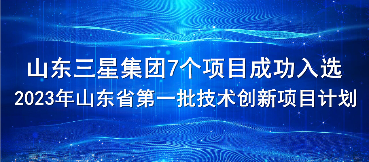 喜報！山東三星集團(tuán)7個項(xiàng)目成功入選2023年山東省第一批技術(shù)創(chuàng)新項(xiàng)目計劃